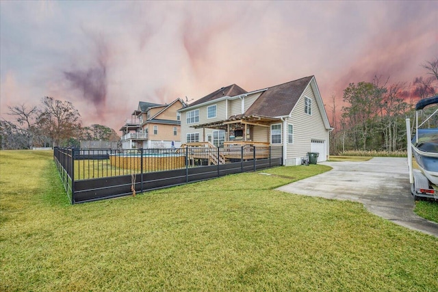 1713 Pimlico Blvd, Moncks Corner, SC 29461 - rear view of house with a garage and concrete driveway