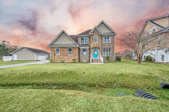 1713 Pimlico Blvd, Moncks Corner, SC 29461 - traditional-style house featuring a garage, a standing seam roof, and metal roof