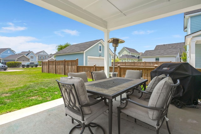 238 Bird Song Path, Summerville, SC 29485 - view of patio with a residential view, outdoor dining space, and grilling area