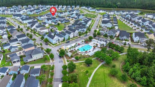 238 Bird Song Path, Summerville, SC 29485 - aerial view of property's location with a pool