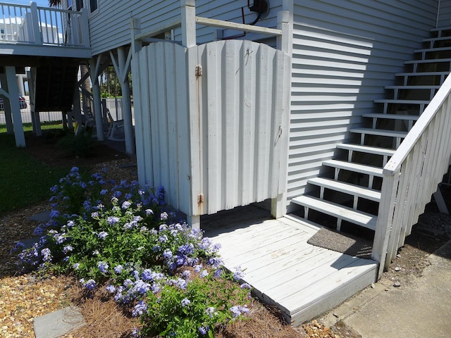 1001 Palmetto Blvd, Edisto Island, SC 29438 - exterior space featuring stairs
