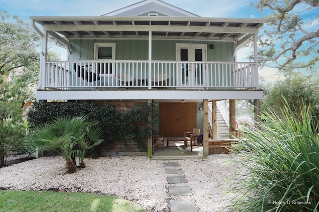 view of rear view of property