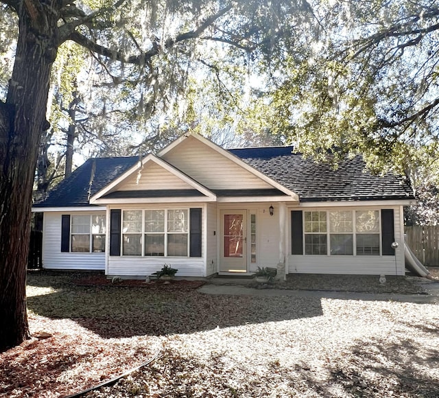 view of ranch-style house