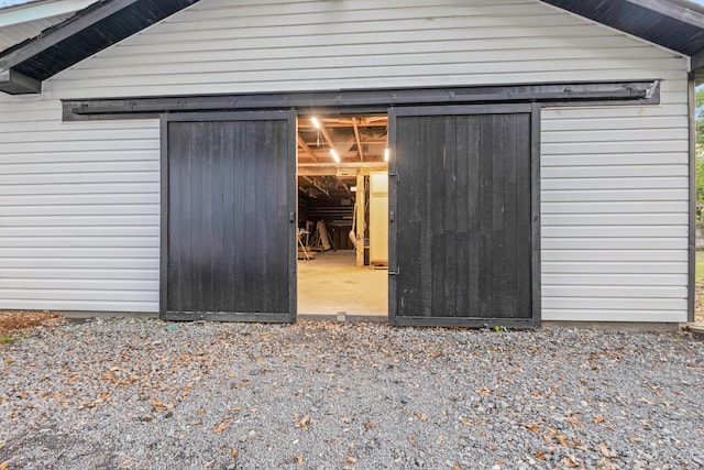 view of outdoor structure with an outdoor structure