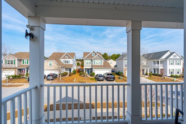 balcony with covered porch