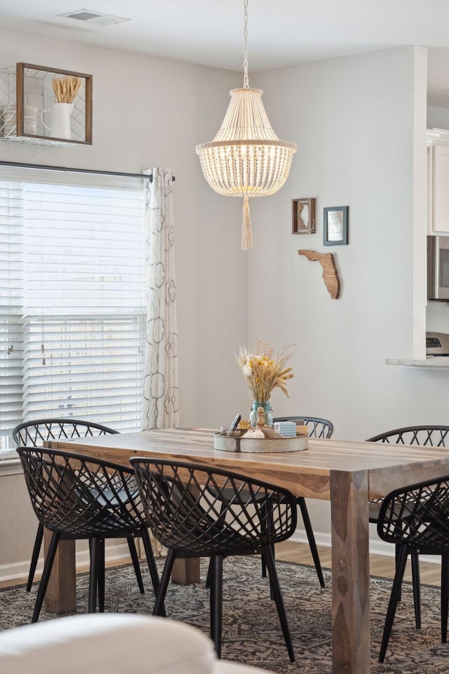 view of dining room