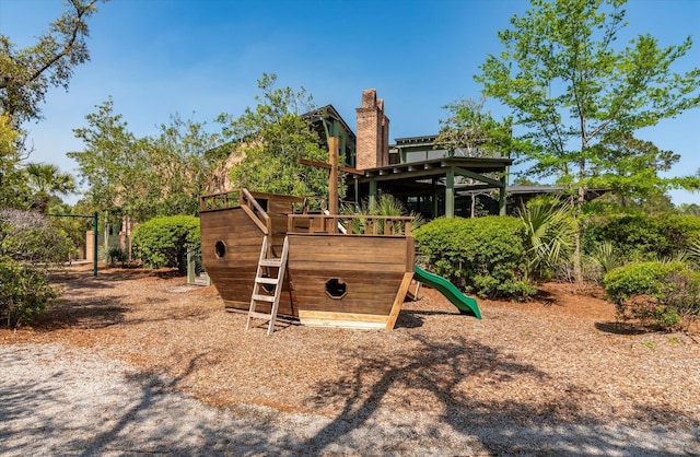 view of jungle gym