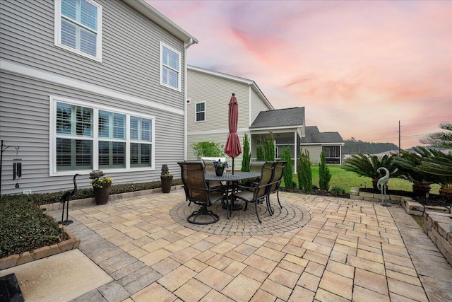 view of patio with outdoor dining space