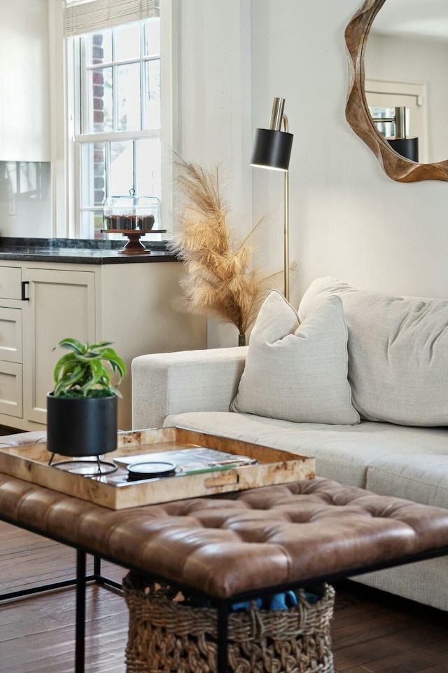 living room featuring wood finished floors