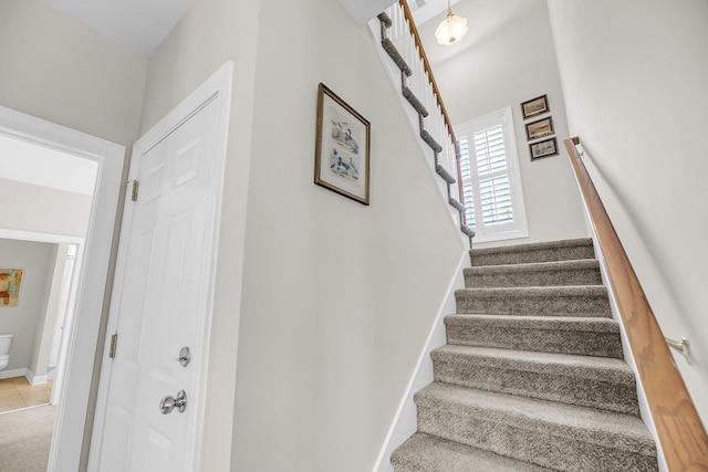 view of stairs