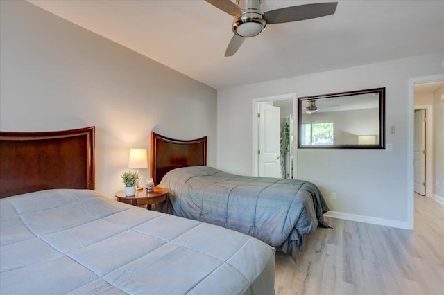 8483 Yadkin Cir Unit D, North Charleston, SC 29406 - bedroom with wood finished floors and ceiling fan