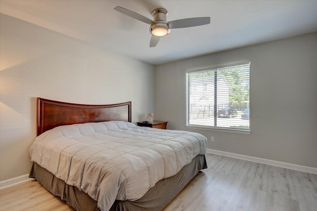 8483 Yadkin Cir Unit D, North Charleston, SC 29406 - bedroom featuring light wood finished floors and ceiling fan