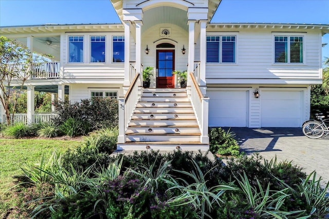 view of front of home featuring a garage