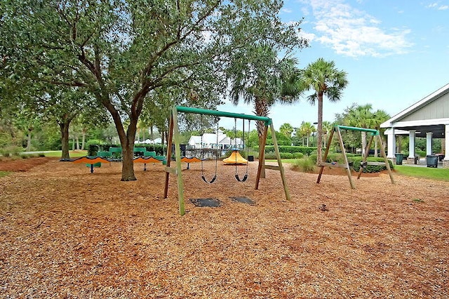 view of play area