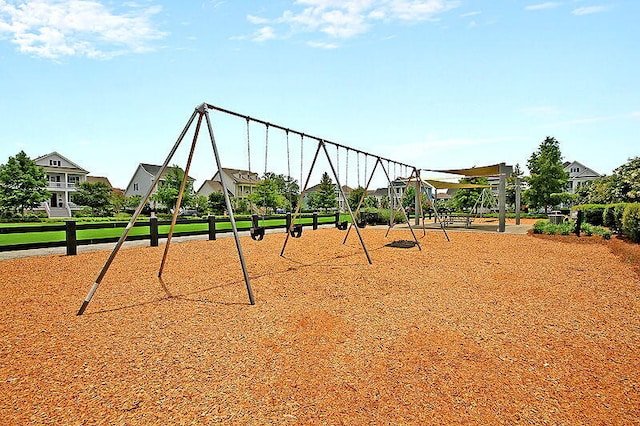 view of play area