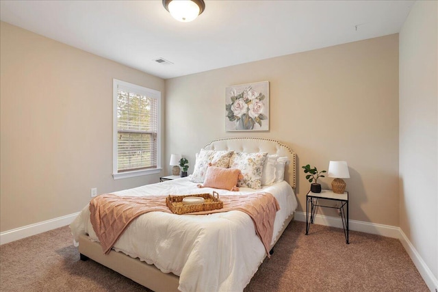 bedroom featuring carpet