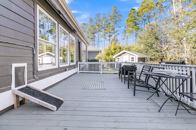 view of wooden terrace