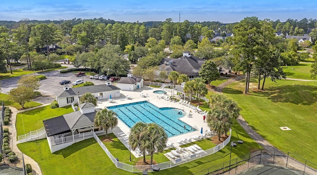 birds eye view of property