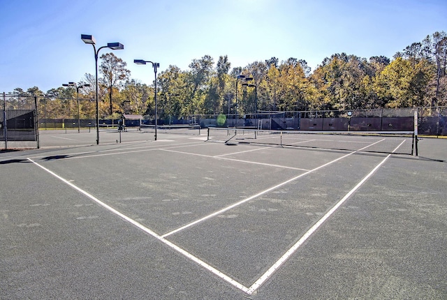 view of tennis court