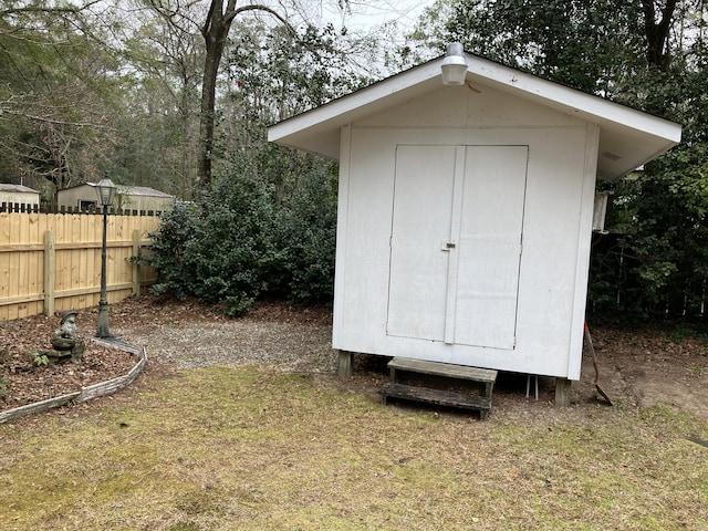 view of outbuilding