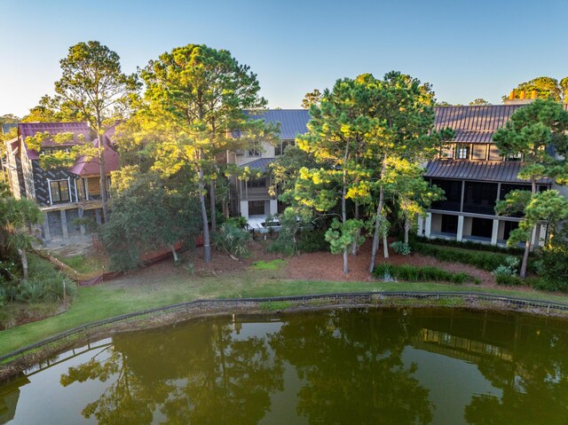 515 Claret Way, Kiawah Island, SC 29455 - back of house with metal roof and a water view
