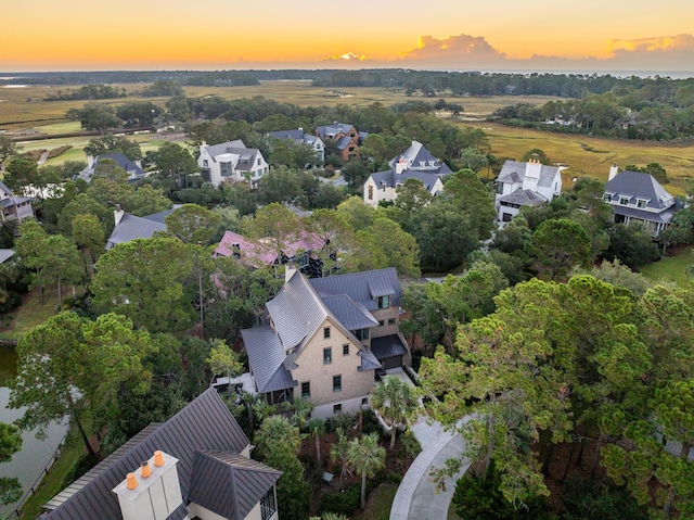 515 Claret Way, Kiawah Island, SC 29455 - aerial view at dusk of a residential view