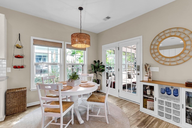 2961 Waterleaf Rd, Johns Island, SC 29455 - dining area with wood finished floors
