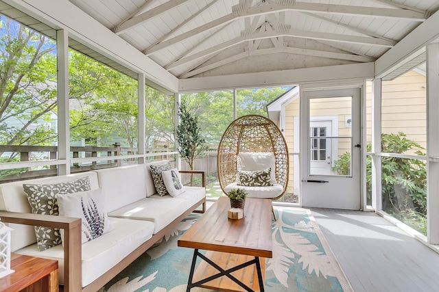 2961 Waterleaf Rd, Johns Island, SC 29455 - sunroom with an outdoor hangout area and plenty of natural light