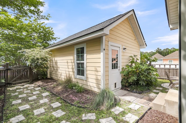 2961 Waterleaf Rd, Johns Island, SC 29455 - view of outbuilding featuring a gate, fence, and an outbuilding