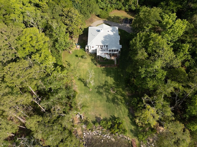 8346 Chisolm Plantation Rd, Edisto Island, SC 29438 - view of subject property featuring a heavily wooded area