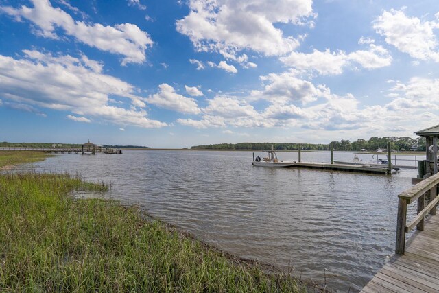 8346 Chisolm Plantation Rd, Edisto Island, SC 29438 - dock area featuring a water view