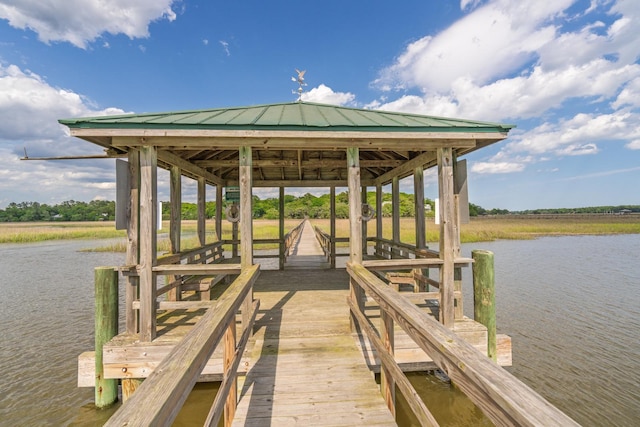 8346 Chisolm Plantation Rd, Edisto Island, SC 29438 - dock area featuring a water view