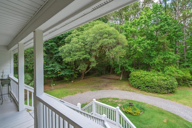8346 Chisolm Plantation Rd, Edisto Island, SC 29438 - porch featuring a lawn