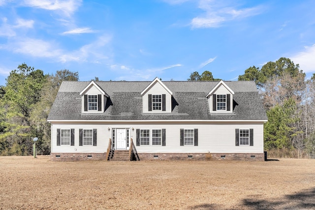 view of cape cod home