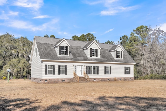 view of cape cod house