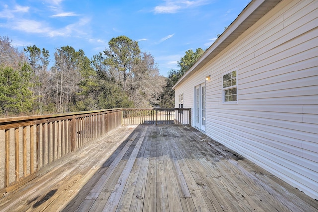 view of wooden terrace