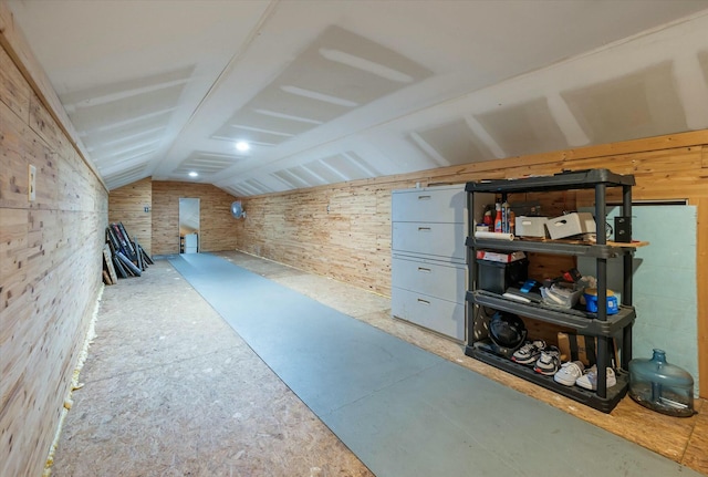 additional living space with lofted ceiling