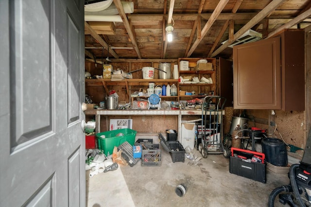 view of storage room