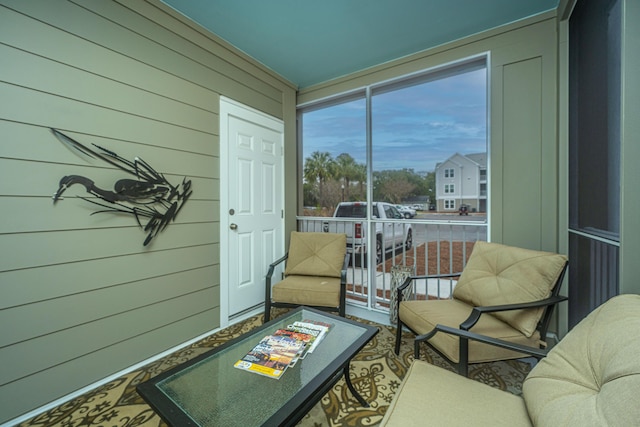 view of sunroom / solarium