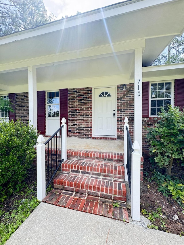 710 Gadsden Loop, Walterboro, SC 29488 - entrance to property with a porch and brick siding