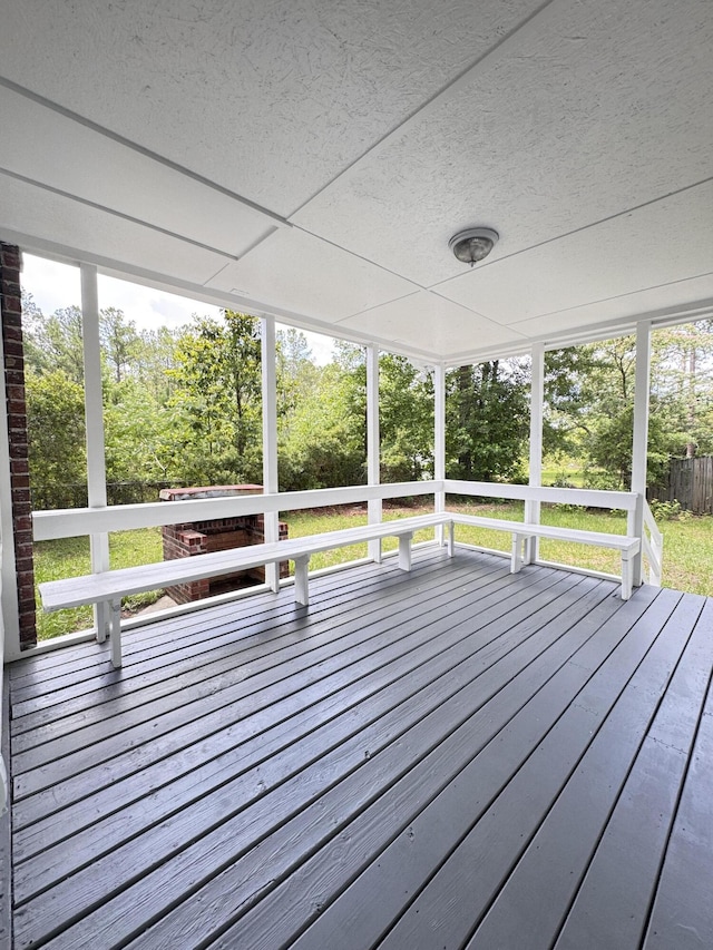 710 Gadsden Loop, Walterboro, SC 29488 - wooden terrace with view of wooded area