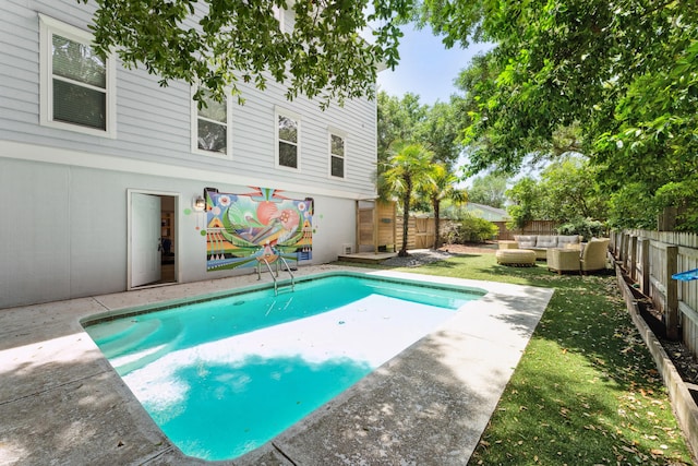 view of pool featuring an outdoor hangout area