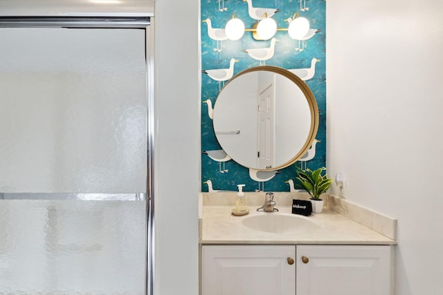 bathroom featuring vanity