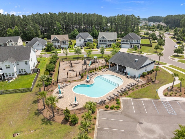 255 Saxony Loop, Summerville, SC 29486 - aerial view of residential area with a pool