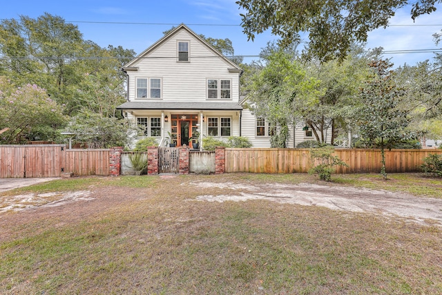 view of front of home featuring a porch