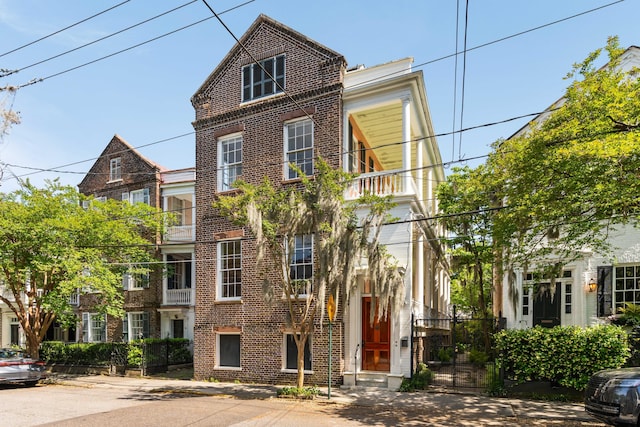 multi unit property with brick siding