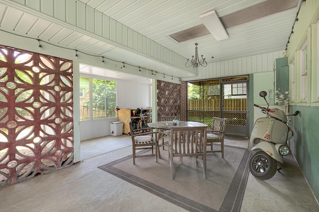 1549 N Avalon Cir, Charleston, SC 29407 - dining space with concrete flooring