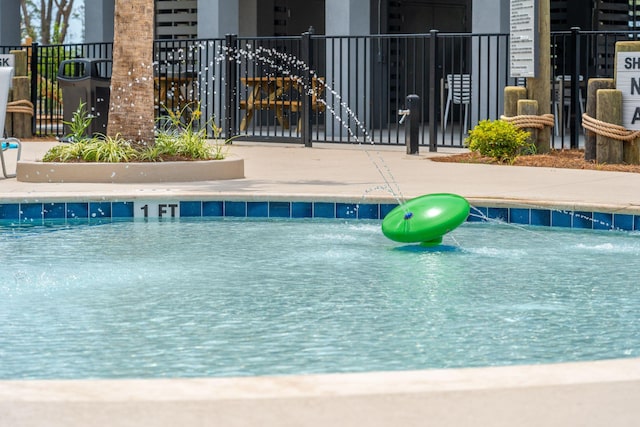 pool with fence