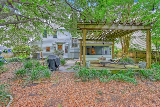 1972 Gray Battery Ct, Mount Pleasant, SC 29464 - back of house featuring a pergola and a patio