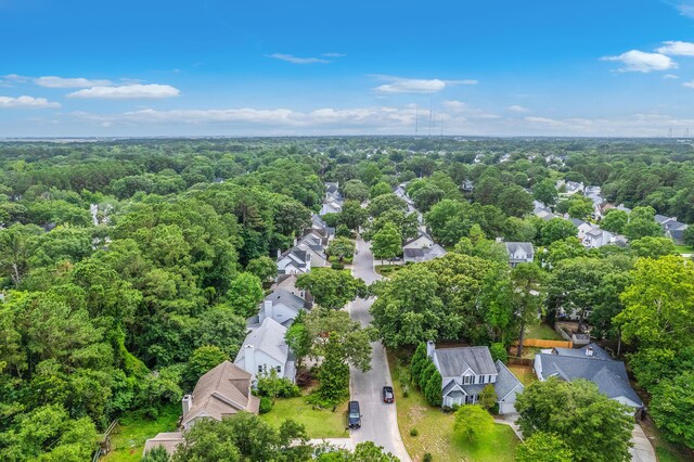 1972 Gray Battery Ct, Mount Pleasant, SC 29464 - aerial perspective of suburban area with a heavily wooded area